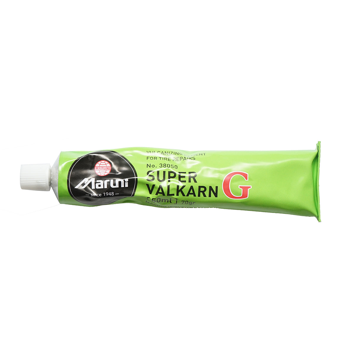 Adesivo vulcanizzante per toppe per pneumatici radiali Super Valcarn G 50 ml Maruni  made in Japan - immagine 2