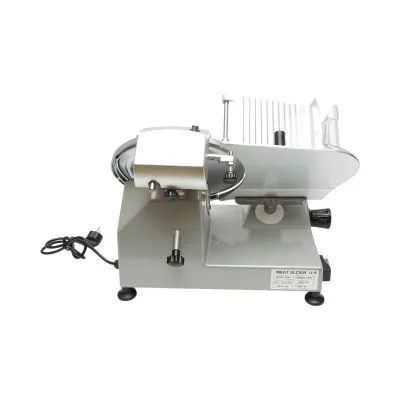 Affettatrice elettrica per carne e salumi 150W, 220V, spessore regolabile 0,2-12mm, diametro lama 250mm - immagine 4