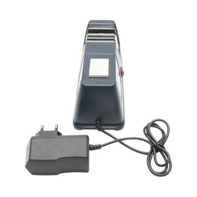 Affilatrice elettrica per coltelli in metallo, ceramica, seghettati con 3 livelli di affilatura - immagine 4
