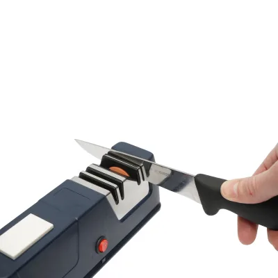 Affilatrice elettrica per coltelli in metallo, ceramica, seghettati con 3 livelli di affilatura - immagine 6
