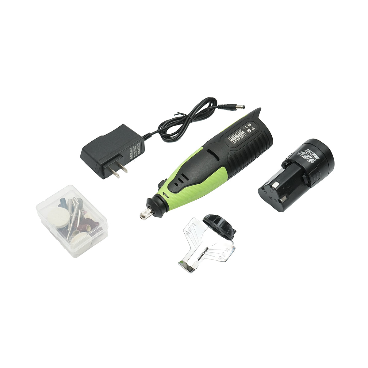 Affilatrice elettrica portatile per motoseghe 12V, 55W, 20000 RPM Batteria agli ioni di litio 2000mAh