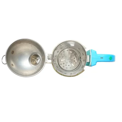 Affumicatore elettrico in acciaio inox con cilindro di protezione termica, ricarica USB 190 mm - immagine 4