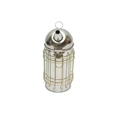 Affumicatore elettrico in acciaio inox con cilindro di protezione termica, ricarica USB 190 mm - immagine 3