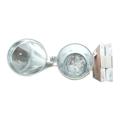 Affumicatore per api in acciaio galvanizzato con cilindro, scudo termico e soffietto in pelle, 230 mm - immagine 4