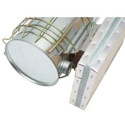 Affumicatore per api in acciaio galvanizzato con cilindro, scudo termico e soffietto in pelle, 230 mm - immagine 5