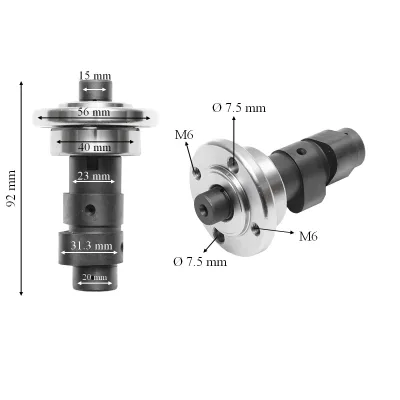 Albero a camme per motore ATV Honda, Loncin 150/200 cc CB150/200 - immagine 2