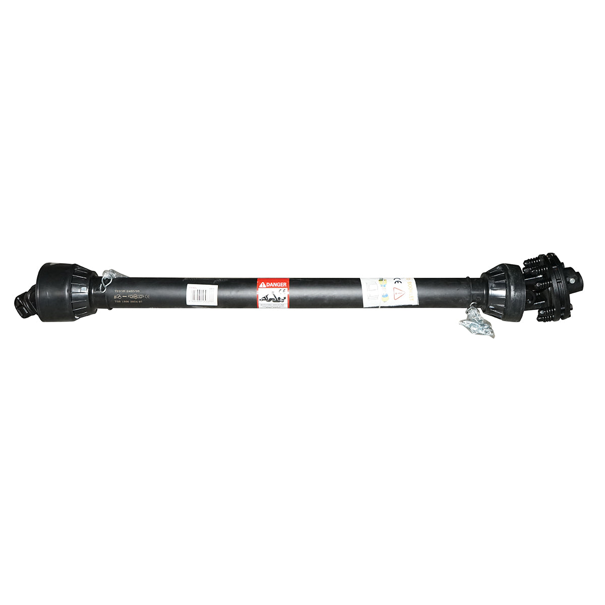 Albero cardanico 1500 mm T5 con frizione composta da 2 dischi incrociati 30,2x80 (tubo triangolare) 1 3/8 Z=6