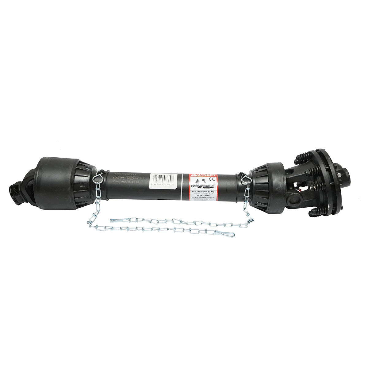 Albero cardanico Cardano 1000 mm S7 T7 con frizione 2 dischi croce 30,2x106,5 (tubo stella) 1 3/8 Z=6
