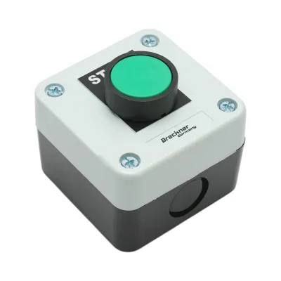 Alloggiamento del pulsante di controllo START verde con ritorno 1NO Breckner Germany