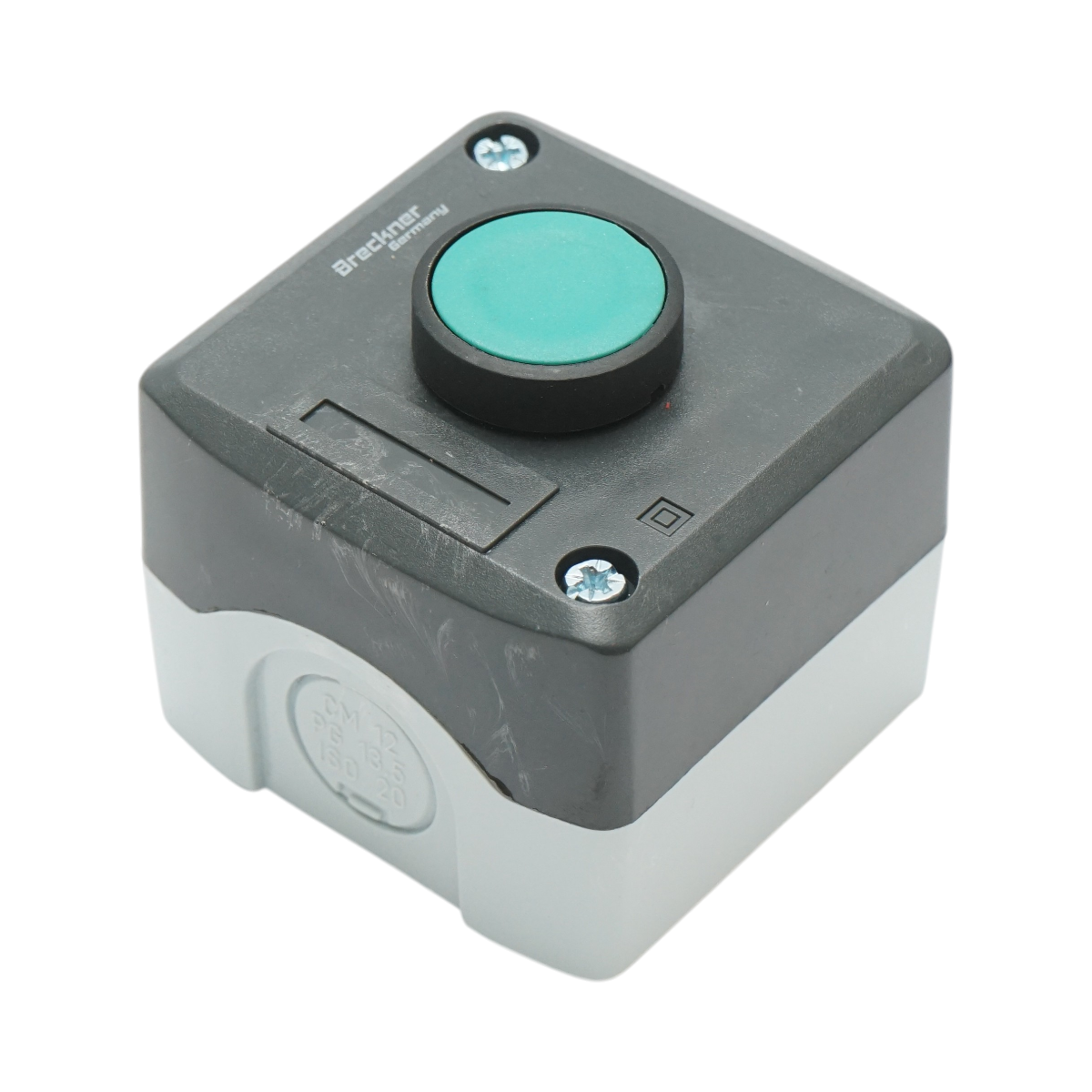 Alloggiamento del pulsante di controllo START verde con ritorno 1NO Breckner Germany