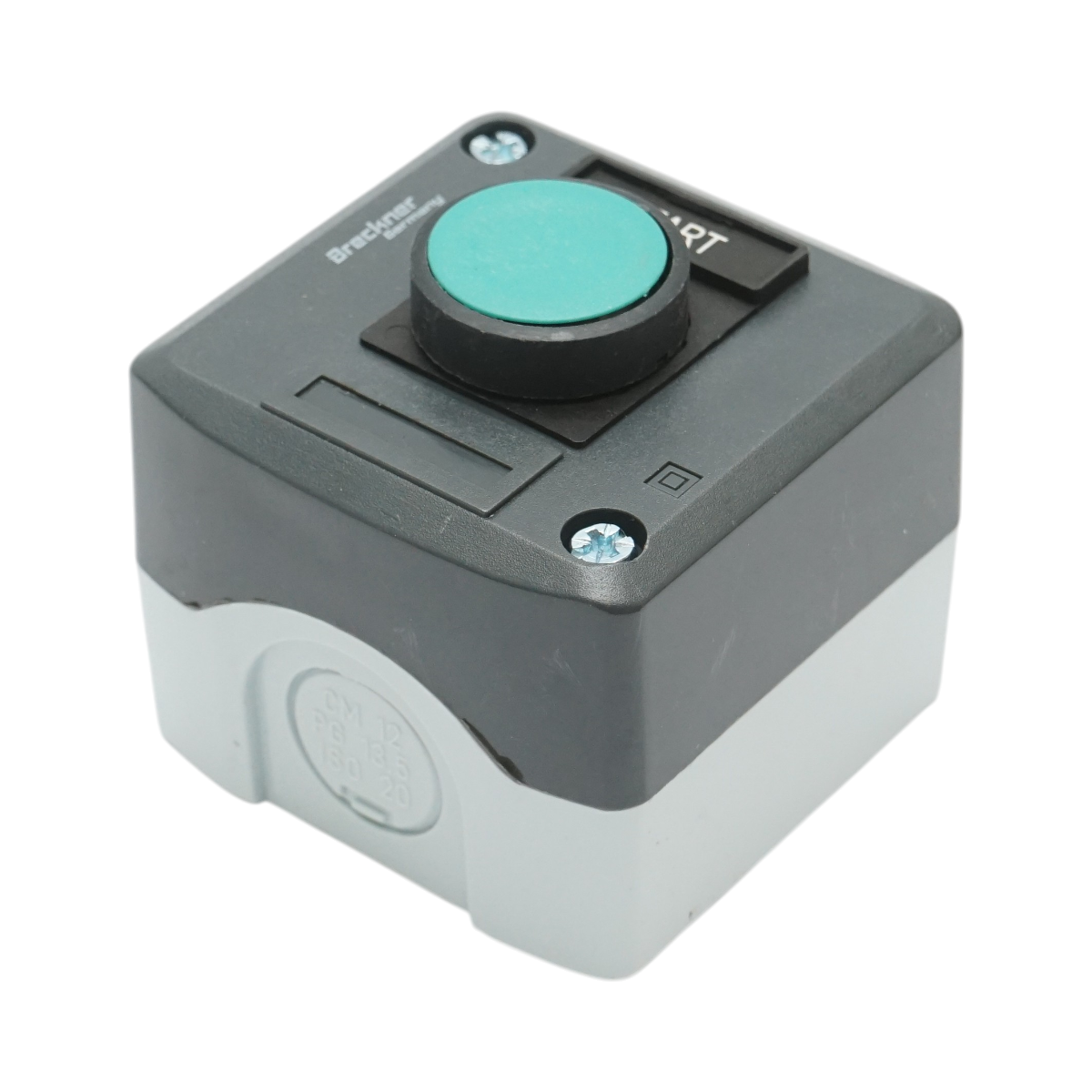 Alloggiamento del pulsante di controllo START verde con ritorno 1NO Breckner Germany