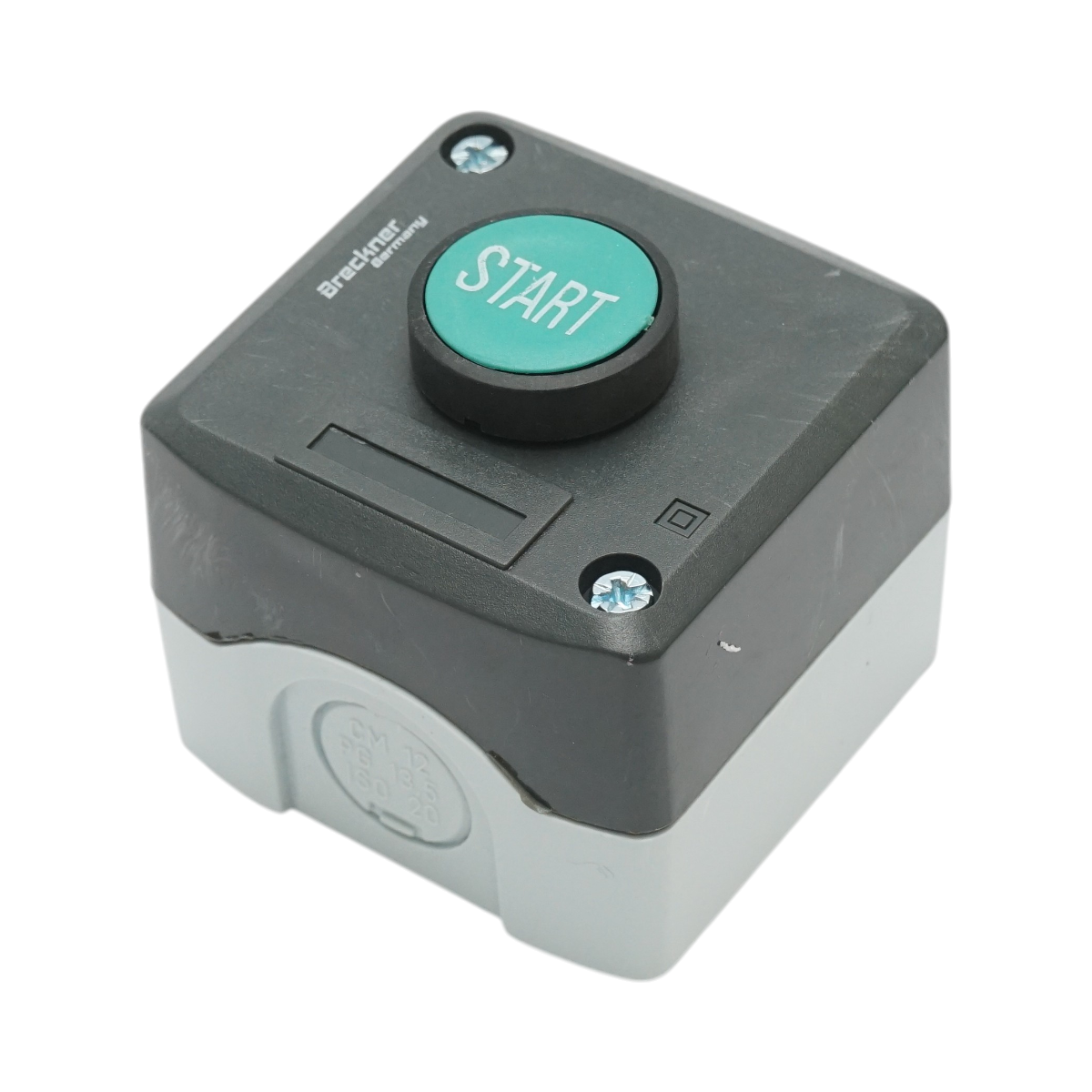 Alloggiamento del pulsante di controllo START verde con ritorno 1NO Breckner Germany