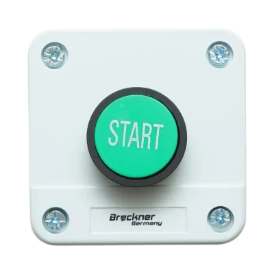 Alloggiamento del pulsante di controllo START verde, ritorno 1NO Breckner Germany - immagine 2