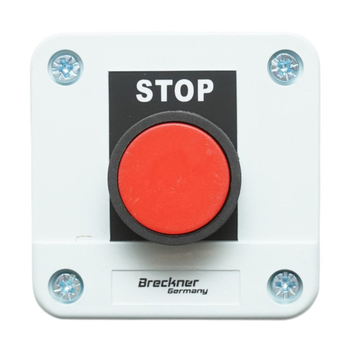 Alloggiamento pulsante di comando STOP rosso con ritorno 1NC Breckner Germany - immagine 2
