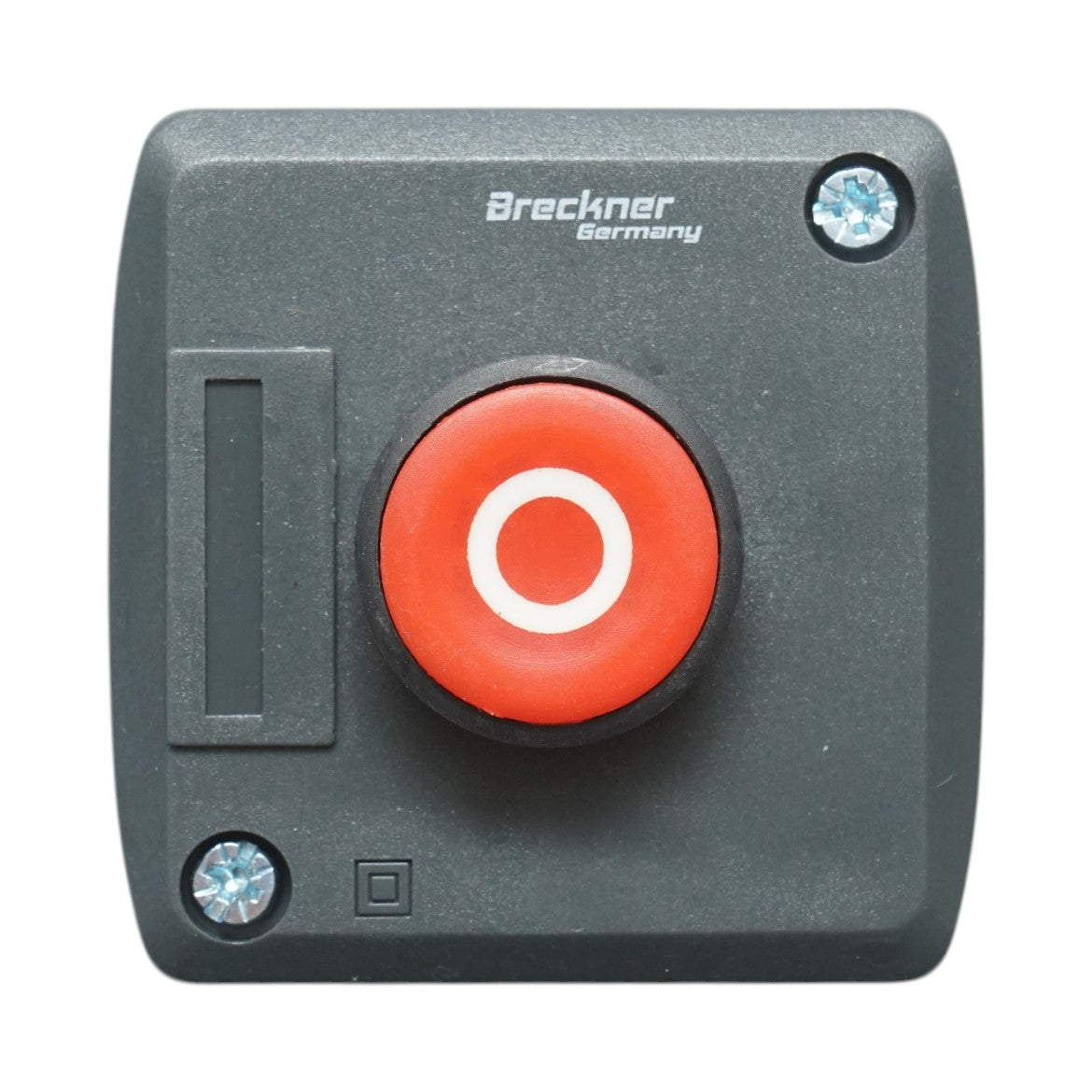 Alloggiamento pulsante di comando STOP rosso con ritorno 1NC Breckner Germany - immagine 2