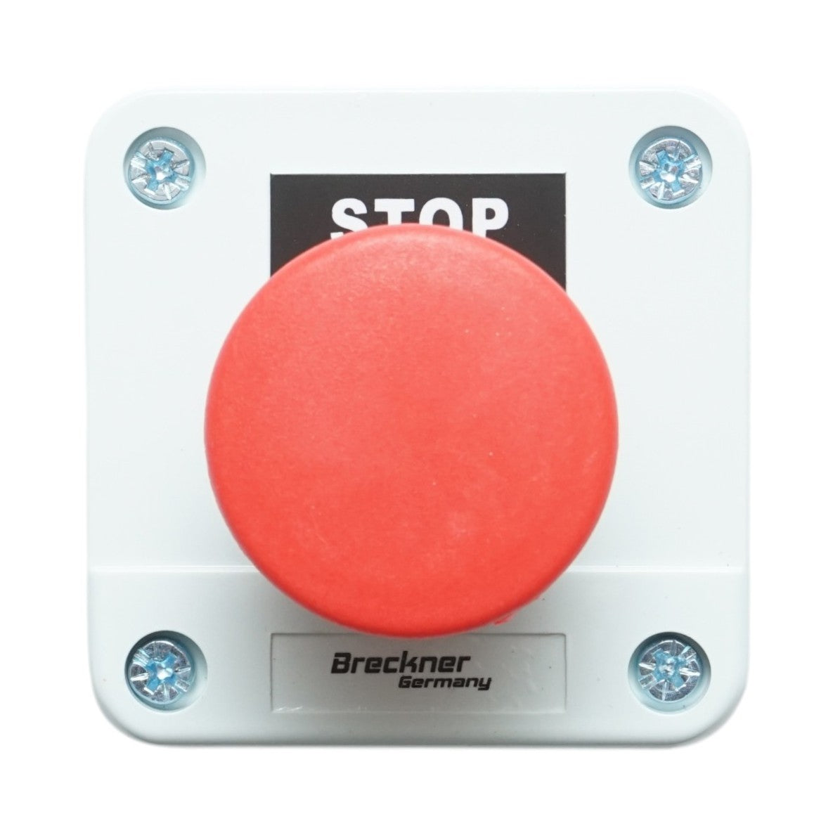 Alloggiamento pulsante di comando STOP rosso, tipo fungo, con ritorno, 1NC, 40mm Breckner Germany - immagine 2