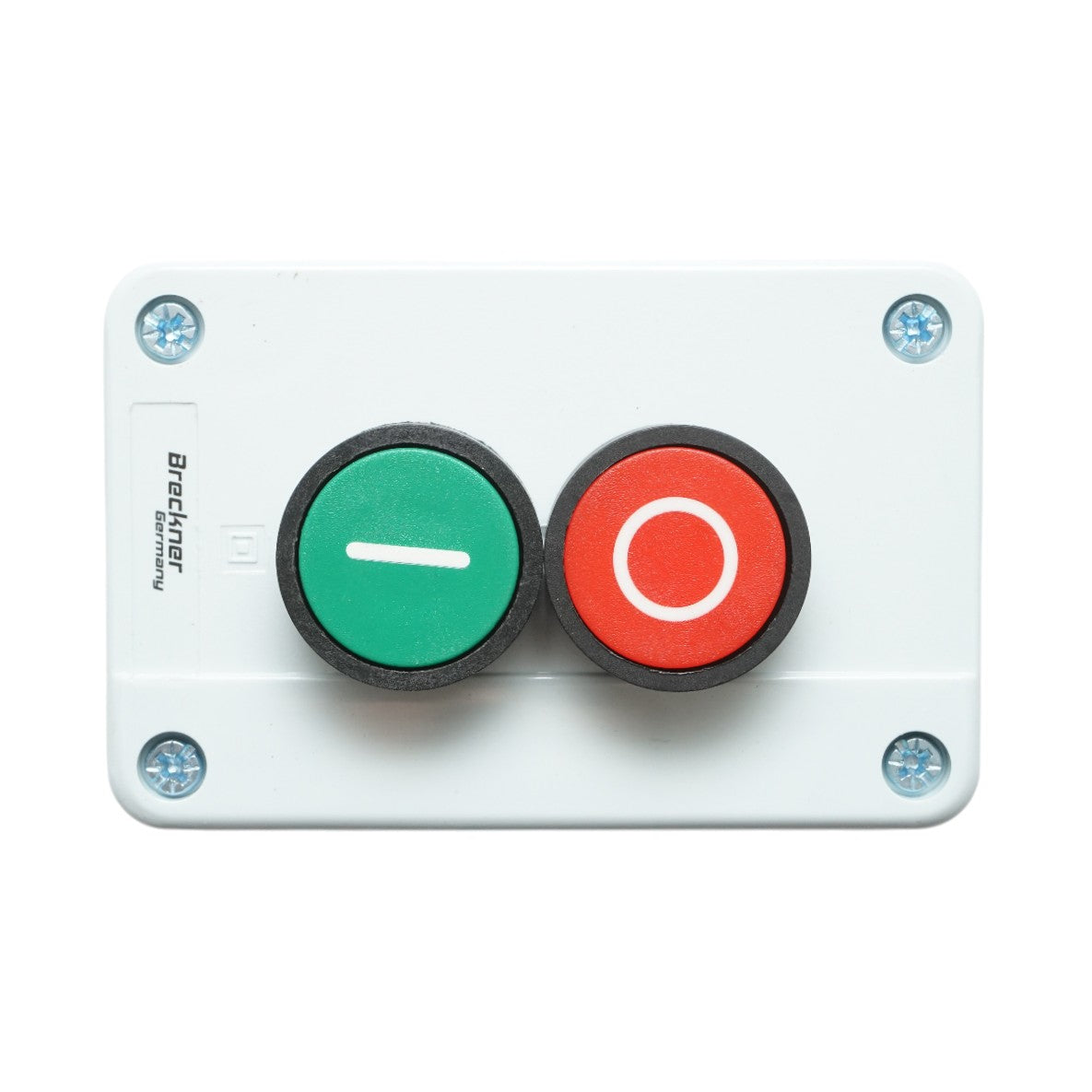 Alloggiamento pulsante di controllo START/STOP con ritorno 1NO+1NC Breckner Germany