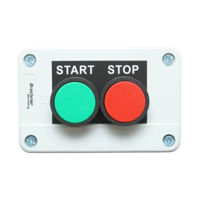 Alloggiamento pulsante di controllo START/STOP con ritorno 1NO+1NC Breckner Germany