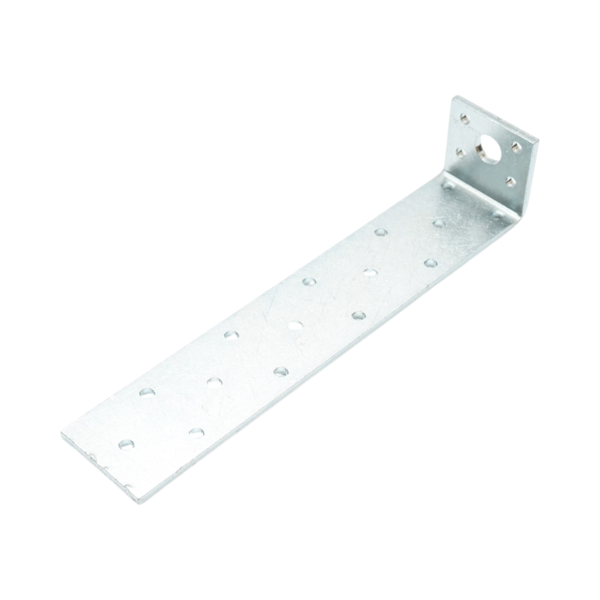 Ancoraggio tipo L 200x40x40mm, spessore 4mm, acciaio zincato