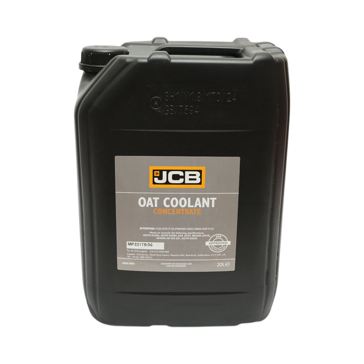 Antigelo concentrato JCB Oat Coolant Concentrate 20L