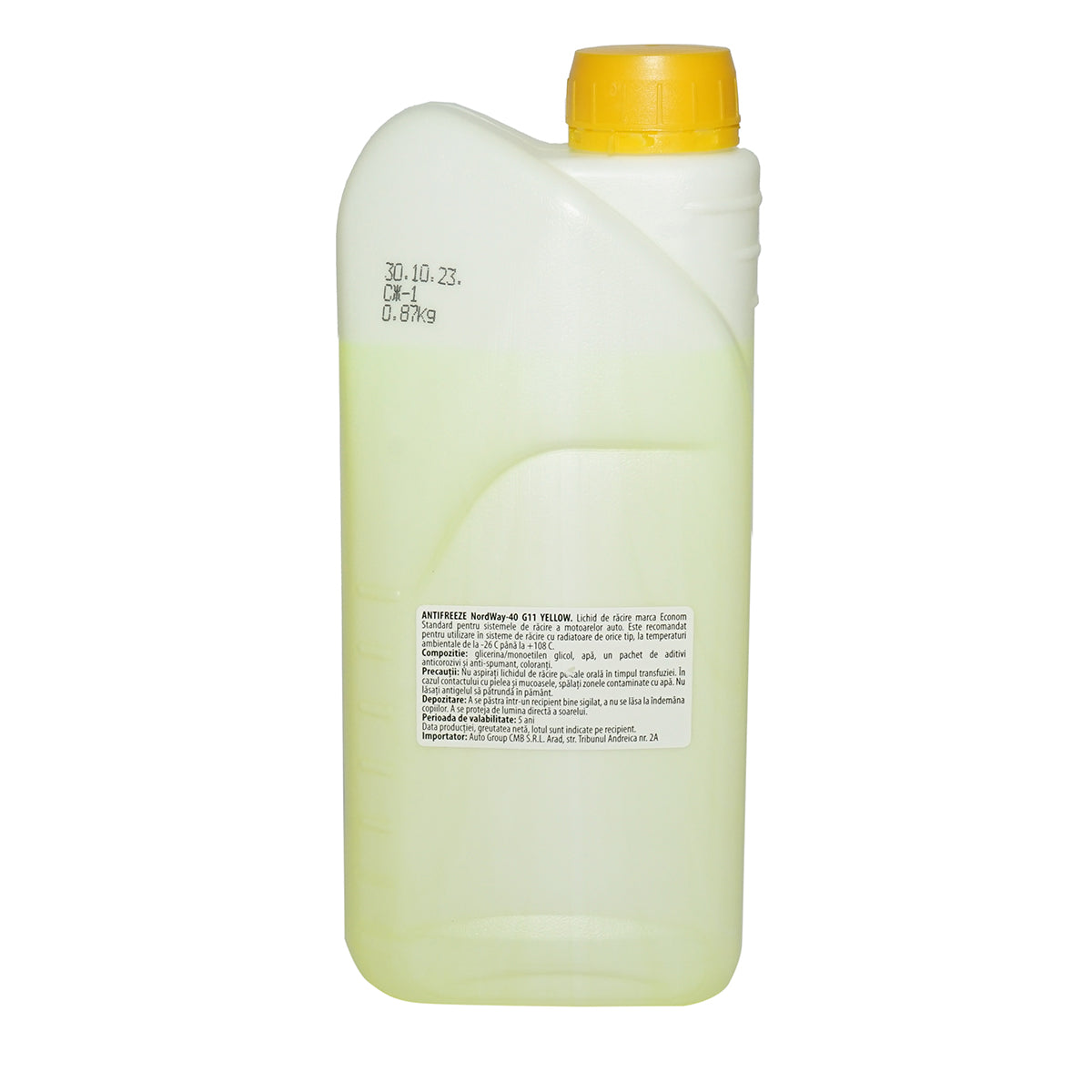 Antigelo G11 giallo concentrato -40 gradi 0,87 Kg NordWay - immagine 2