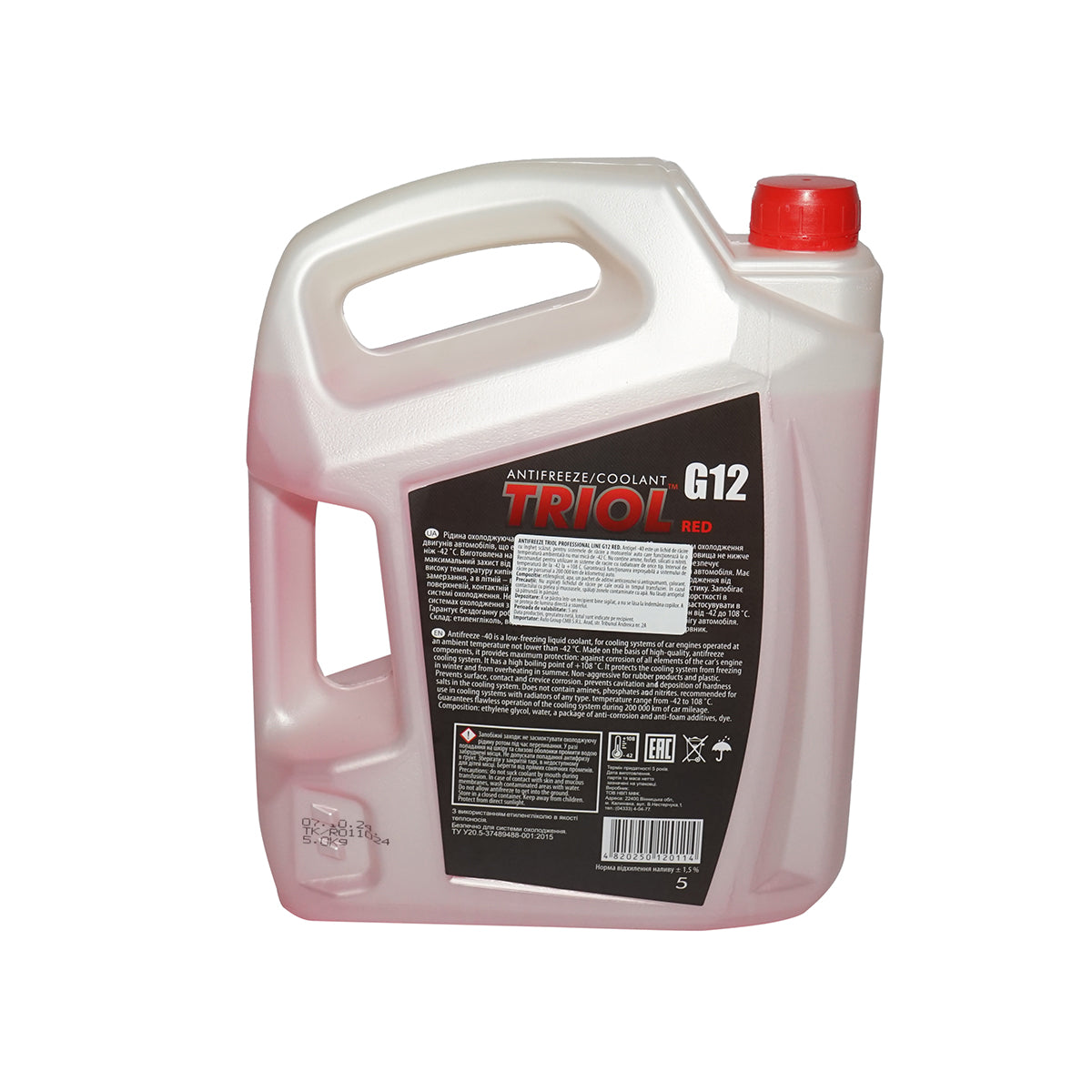 Antigelo G12 rosso concentrato -42 gradi 5 Kg Triol Professional - immagine 2