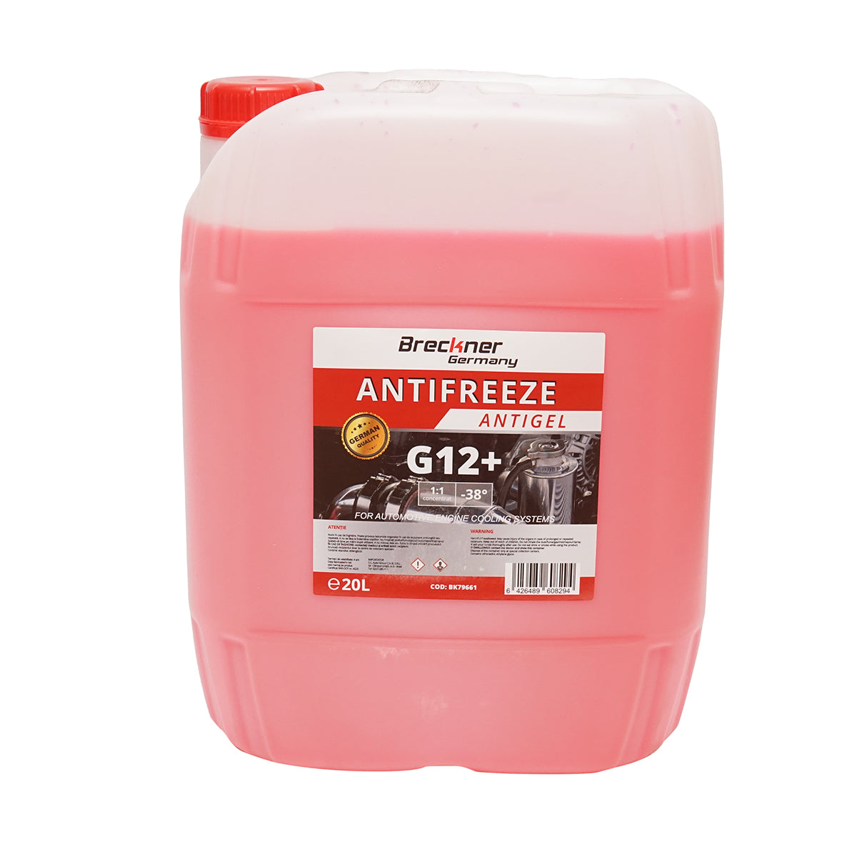 Antigelo G12+ rosso/rosa -38 gradi 23Kg/20L Breckner Germany