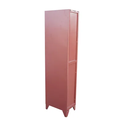 Armadietto metallico doppio tipo spogliatoio marrone con 2 ante con serratura e 6 ripiani – 1700×300×450 mm - immagine 3
