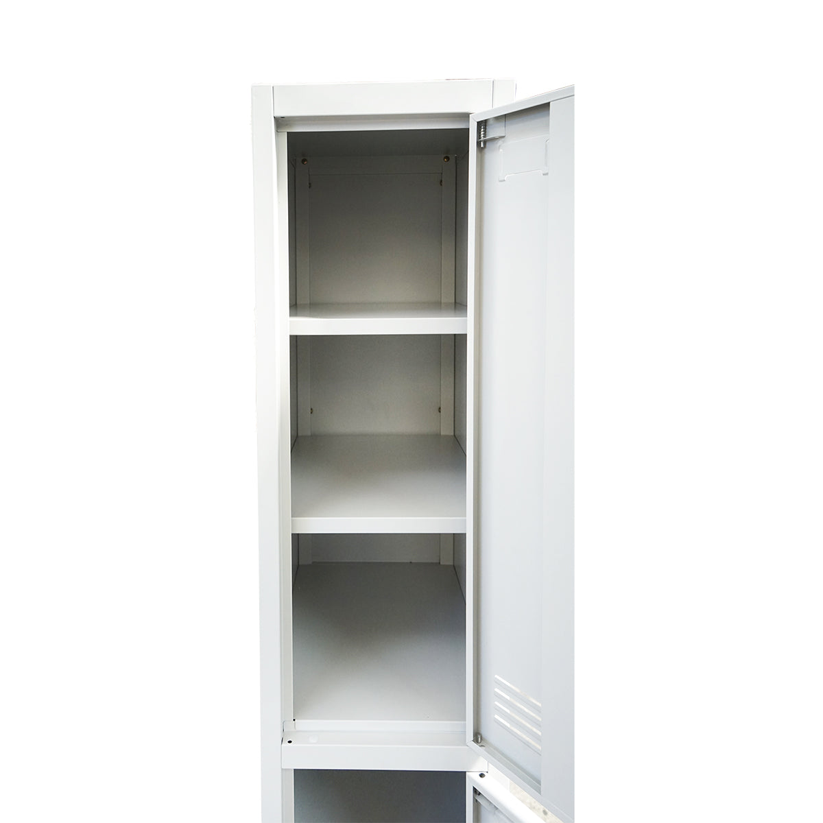 Armadietto metallico doppio tipo spogliatoio – 2 ante, grigio, 1850×380×450 mm Breckner Germany - immagine 6