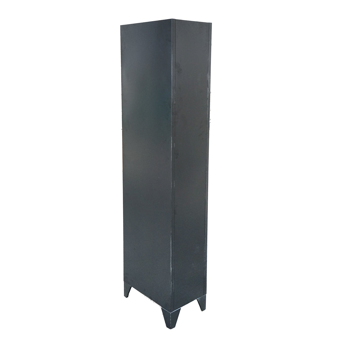 Armadietto metallico doppio tipo spogliatoio – 2 ante, nero, 1850×380×450 mm Breckner Germany - immagine 3
