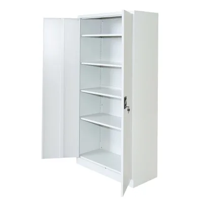 Armadio metallico 1800×900×400 mm con 2 ante di sicurezza, 4 ripiani, colore grigio Breckner Germany - immagine 5