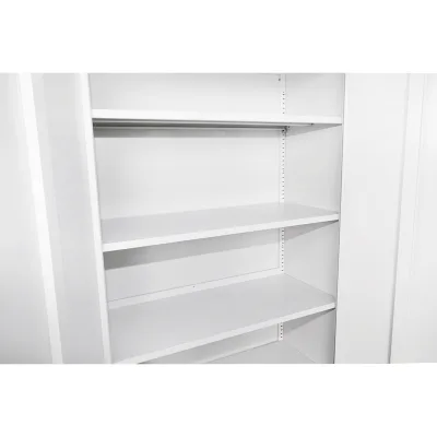 Armadio metallico 1800×900×400 mm con 2 ante di sicurezza, 4 ripiani, colore grigio Breckner Germany - immagine 6