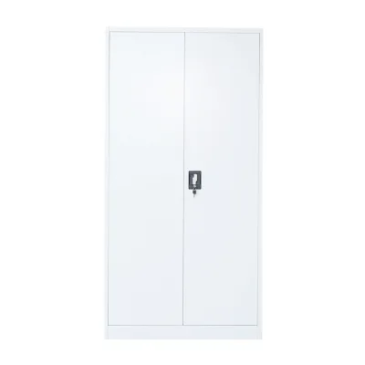Armadio metallico 1800×900×400 mm con 2 ante di sicurezza, 4 ripiani, colore grigio Breckner Germany