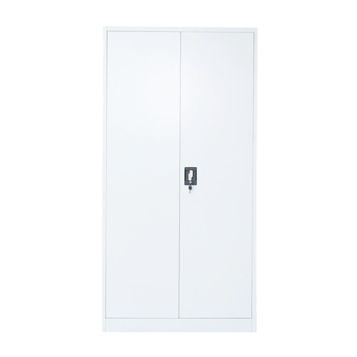 Armadio metallico 1800×900×400 mm con 2 ante di sicurezza, 4 ripiani, colore grigio Breckner Germany