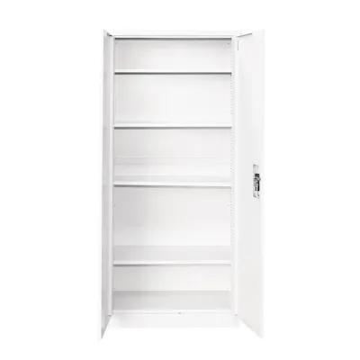 Armadio metallico a 2 ante con 4 ripiani – 1800×800×350 mm, grigio Breckner Germany - immagine 4