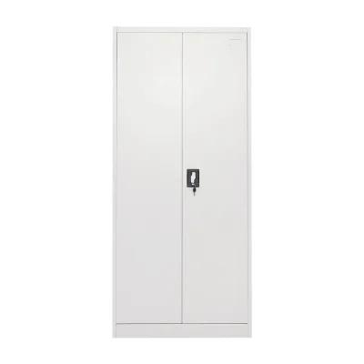 Armadio metallico a 2 ante con 4 ripiani – 1800×800×350 mm, grigio Breckner Germany