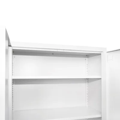 Armadio metallico a 2 ante con 4 ripiani – 1800×800×350 mm, grigio Breckner Germany - immagine 6