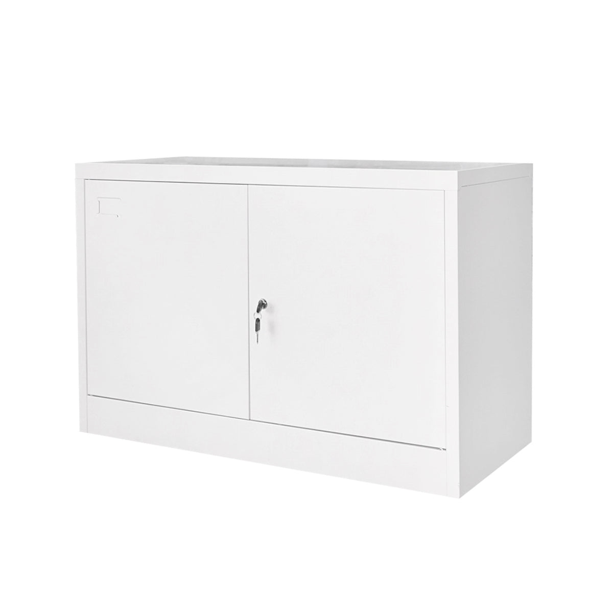 Armadio metallico con 2 ante e 1 ripiano – 900×600×400 mm, grigio Breckner Germany - immagine 3