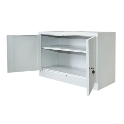 Armadio metallico con 2 ante e 1 ripiano – 900×600×400 mm, grigio Breckner Germany - immagine 4