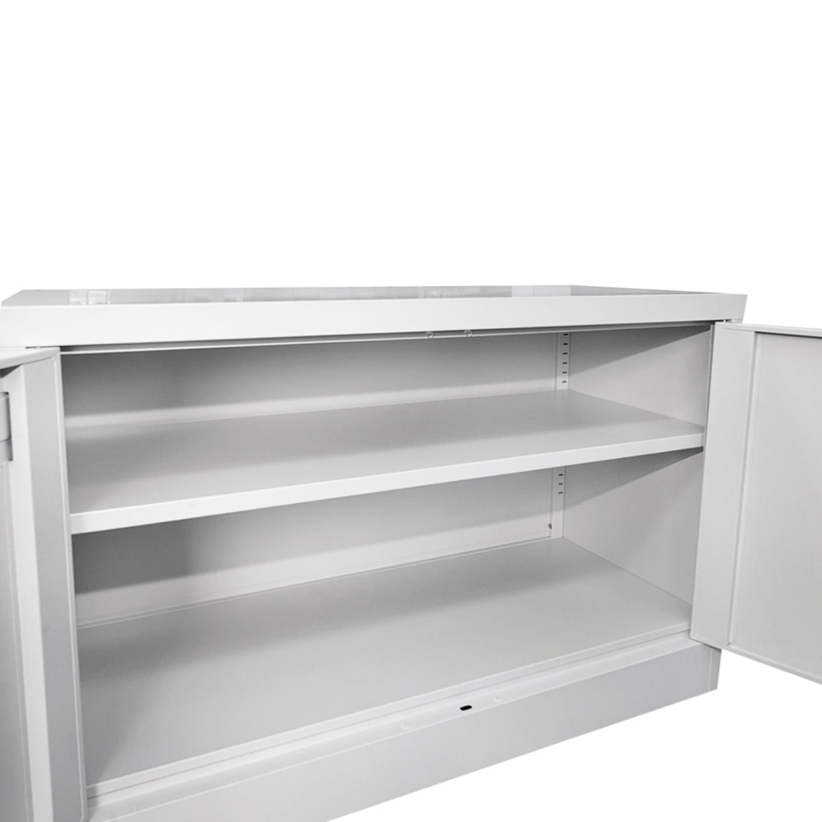Armadio metallico con 2 ante e 1 ripiano – 900×600×400 mm, grigio Breckner Germany - immagine 6