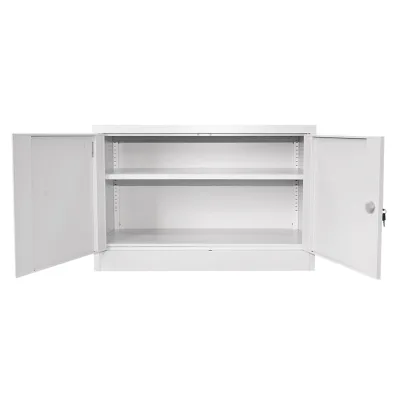 Armadio metallico con 2 ante e 1 ripiano – 900×600×400 mm, grigio Breckner Germany - immagine 2
