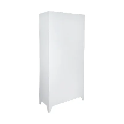 Armadio metallico con 2 ante in vetro e 2 ante piene con chiusura di sicurezza, dimensioni 1900x900x400 mm. - immagine 2