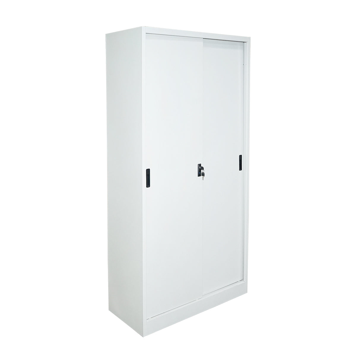 Armadio metallico con 2 ante scorrevoli sicure e 4 ripiani 1900x900x400mm. - immagine 3