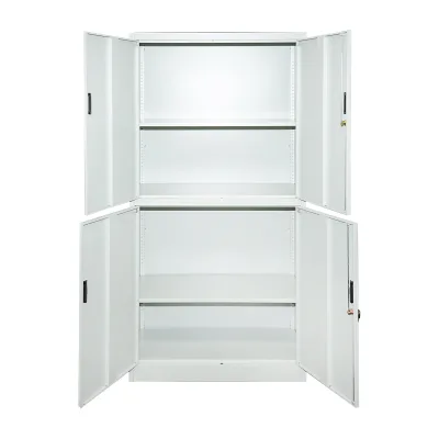 Armadio metallico con 4 ante completamente sicure 1800x900x400mm - immagine 3