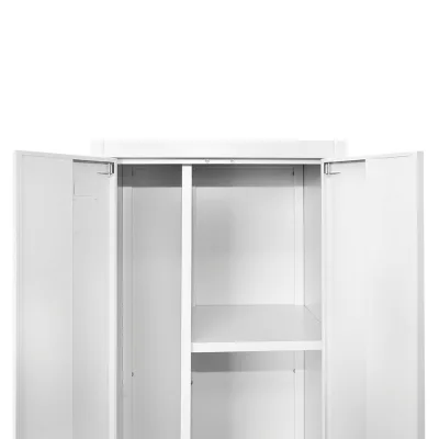 Armadio metallico per prodotti di pulizia – 1700×500×400 mm, 2 ante con serratura, grigio Breckner Germany - immagine 6