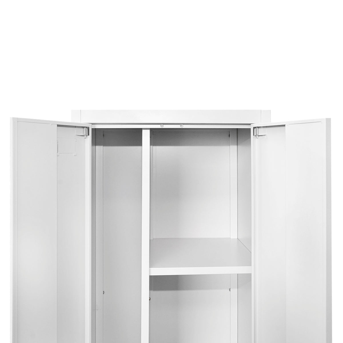 Armadio metallico per prodotti di pulizia – 1700×500×400 mm, 2 ante con serratura, grigio Breckner Germany - immagine 6