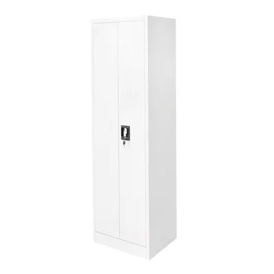 Armadio metallico per prodotti di pulizia – 1700×500×400 mm, 2 ante con serratura, grigio Breckner Germany - immagine 3