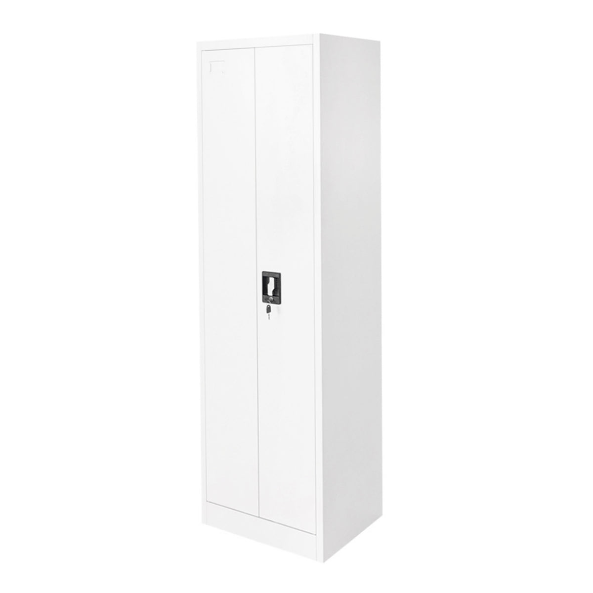 Armadio metallico per prodotti di pulizia – 1700×500×400 mm, 2 ante con serratura, grigio Breckner Germany - immagine 3