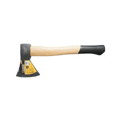 Ascia Professionale da 600g con Manico in Legno e Lama in acciaio Forgiato trattato termicamente Accetta Hoteche