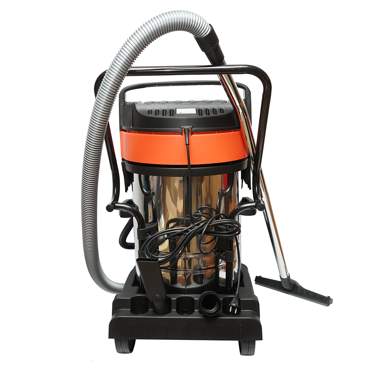 Aspirapolvere industriale professionale per liquidi e solidi, 3000W, 220W, volume 70L, corpo in acciaio inox Breckner Germany - immagine 3